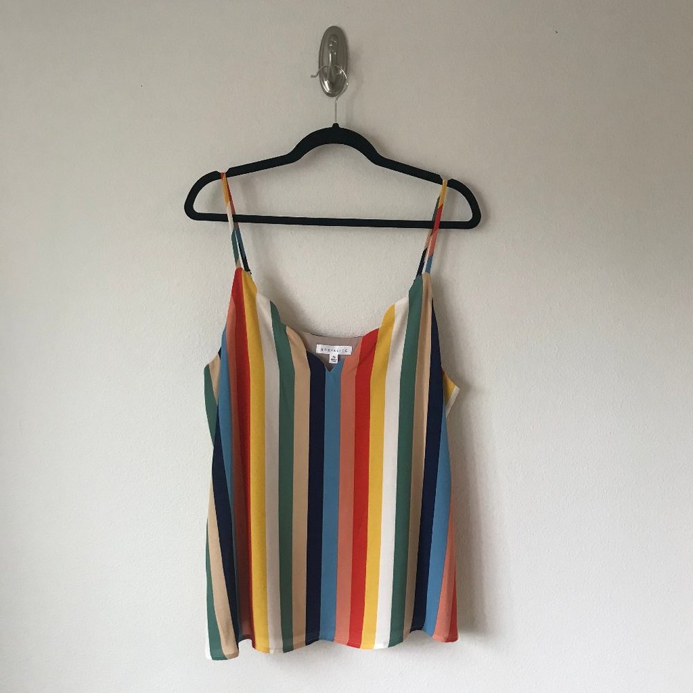Socialite Striped Camisole Tank Top Size XL